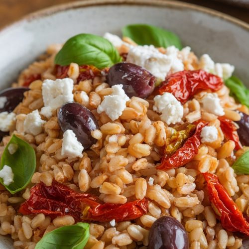 A Flavorful Mediterranean Farro Salad