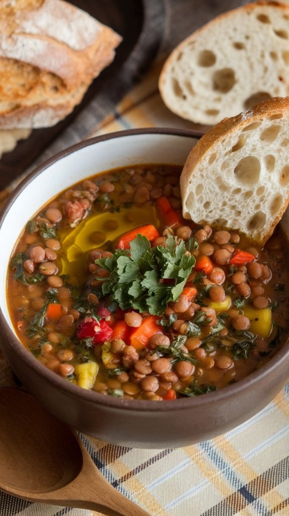 A Hearty Mediterranean Lentil Soup Recipe